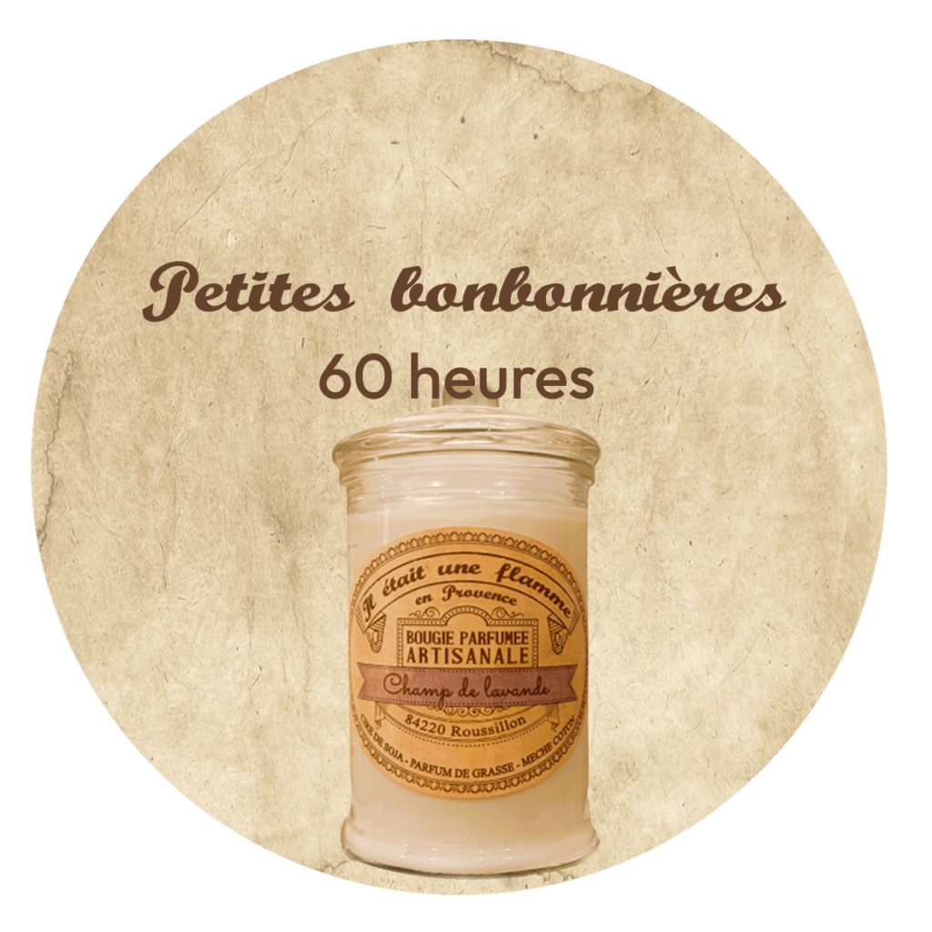 Bougies Petites Bonbonnières 60h