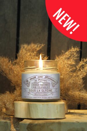 Bougie artisanale parfumée glycine
