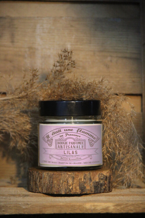 Bougie artisanale parfumée lilas – Image 2