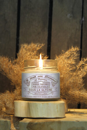 Bougie artisanale parfumée glycine