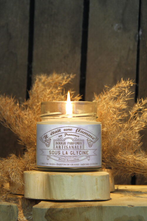 Bougie artisanale parfumée glycine