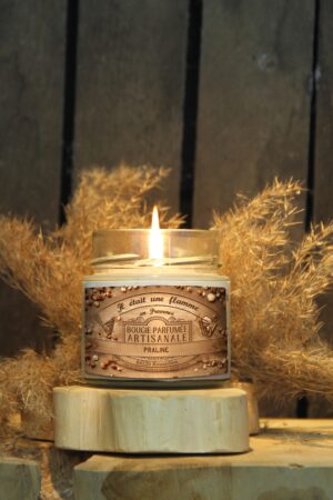 bougie artisanale parfumee praline